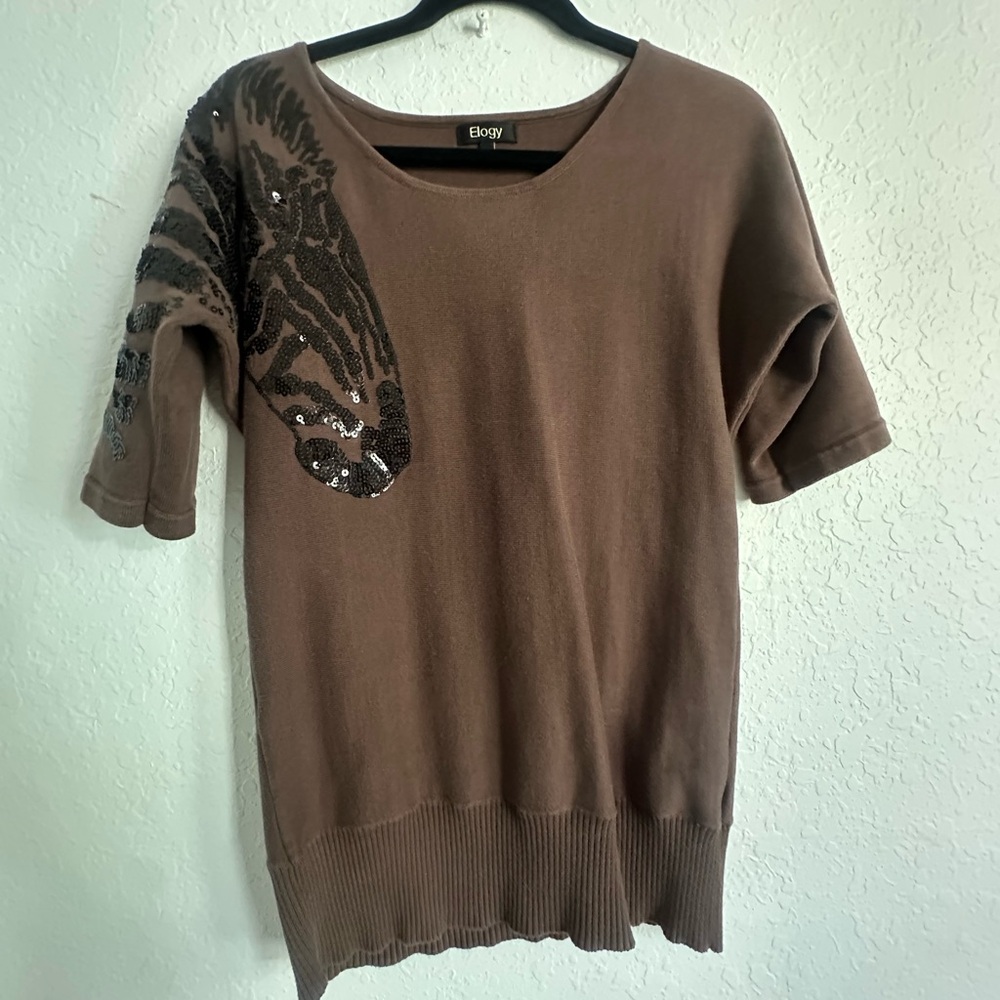 FINAL PRICE Elogy sequin top size medium